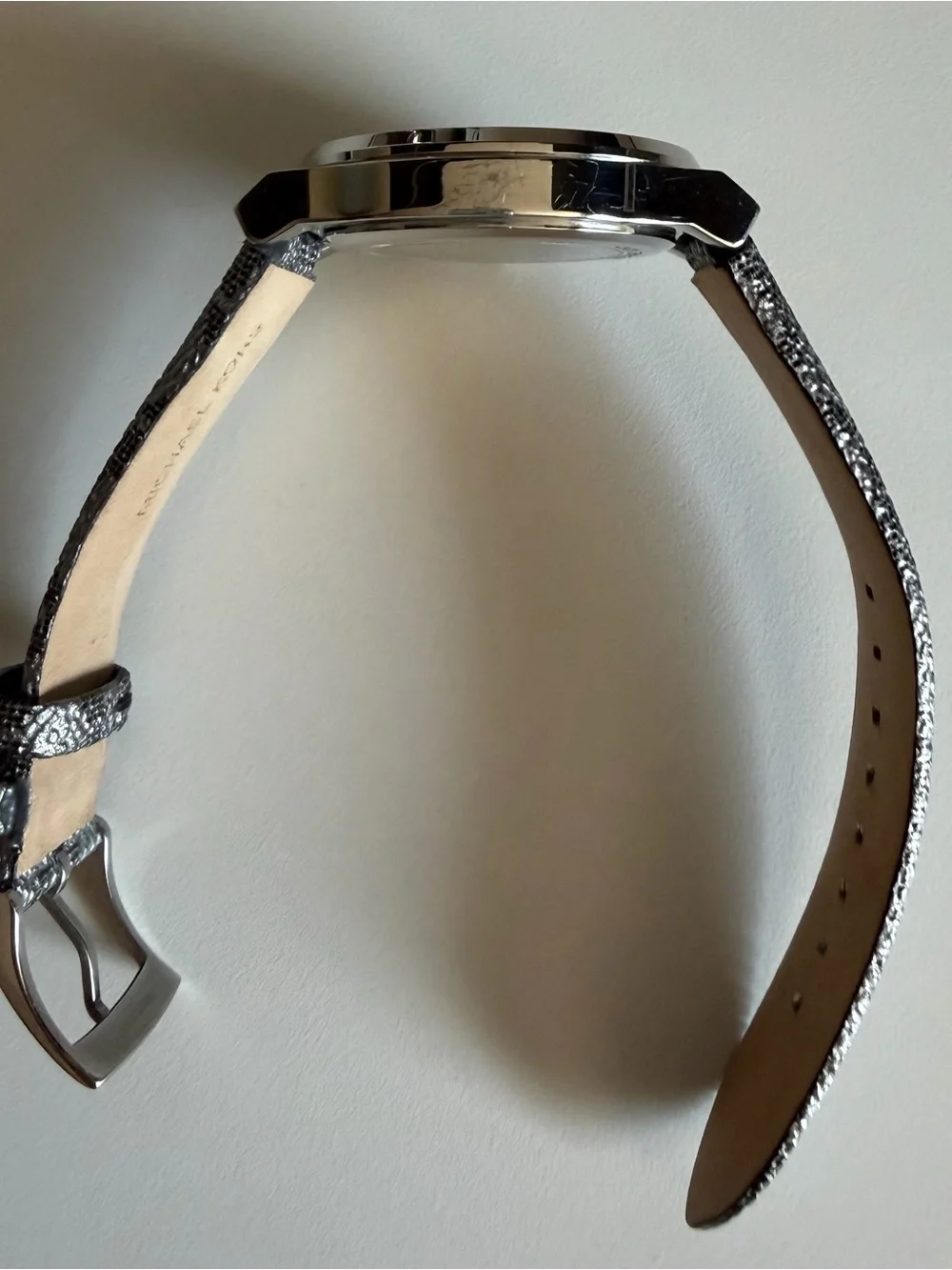 Michael Kors Black Dial Silver-Tone Crystal Bezel Watch Style# MK 7909